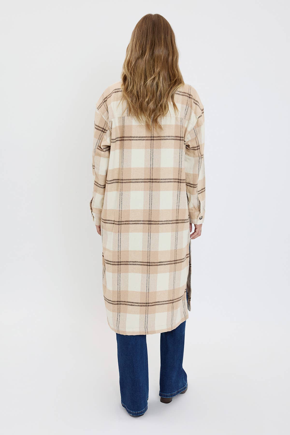 Plaid Shacket Long Duster