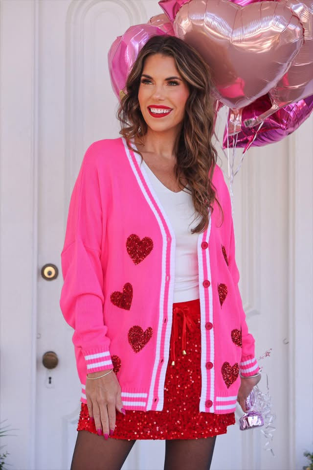 Jess Lea All The Hearts Cardi