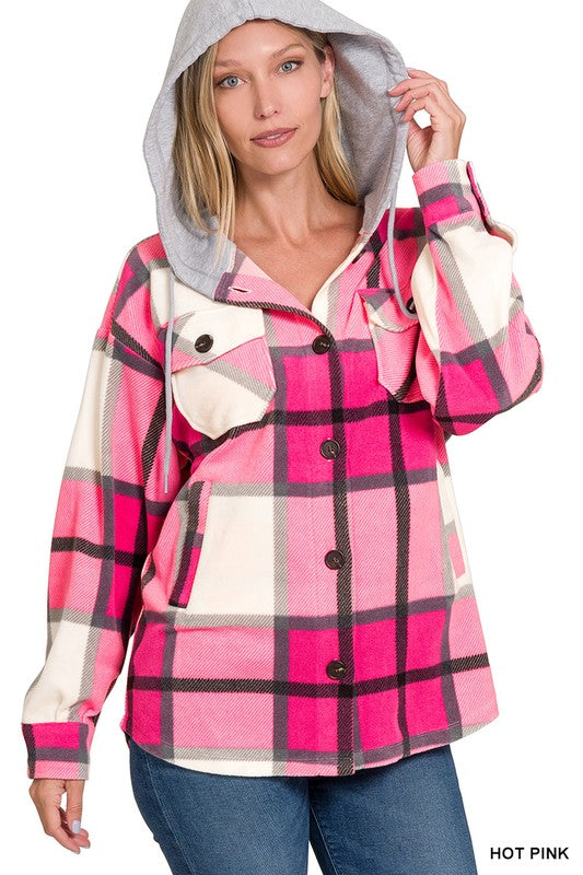 Zenana Pink Shacket