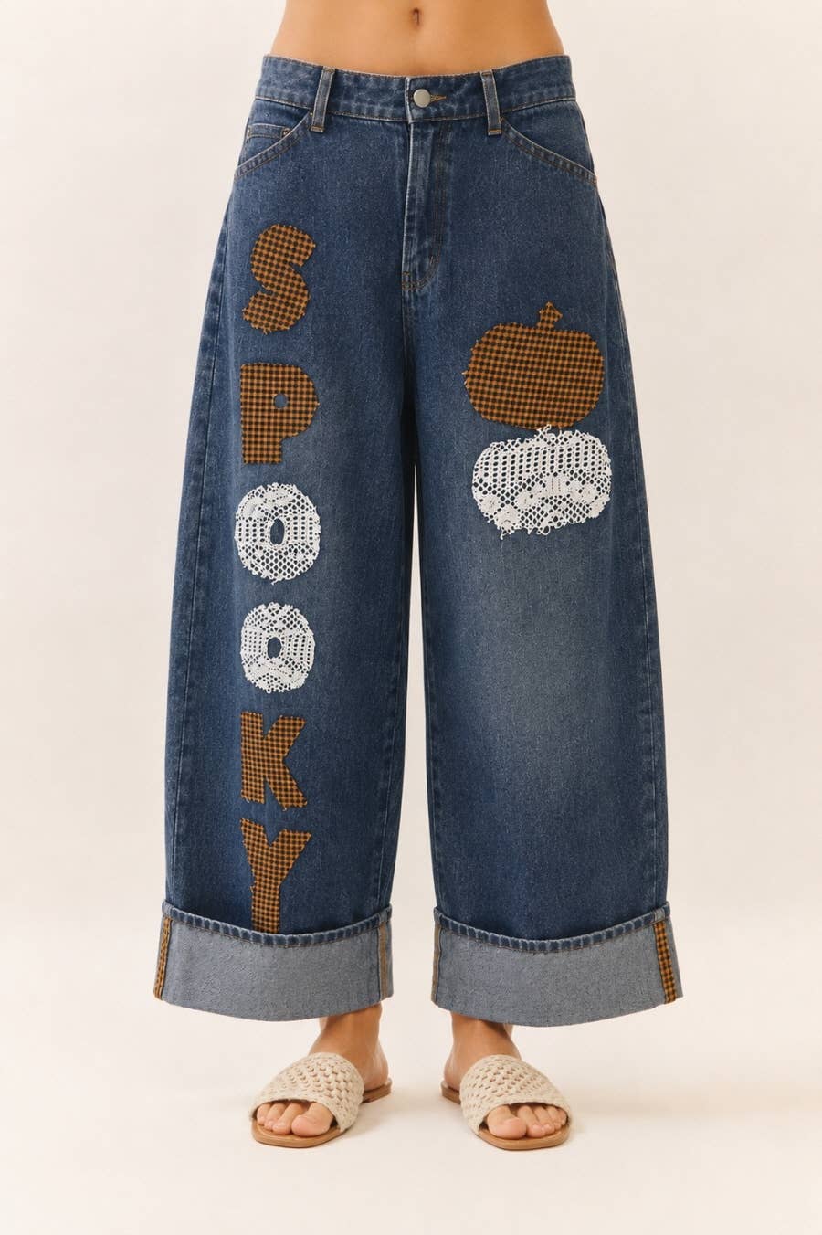 SPOOKY-ODDI Barrel Denim Jean