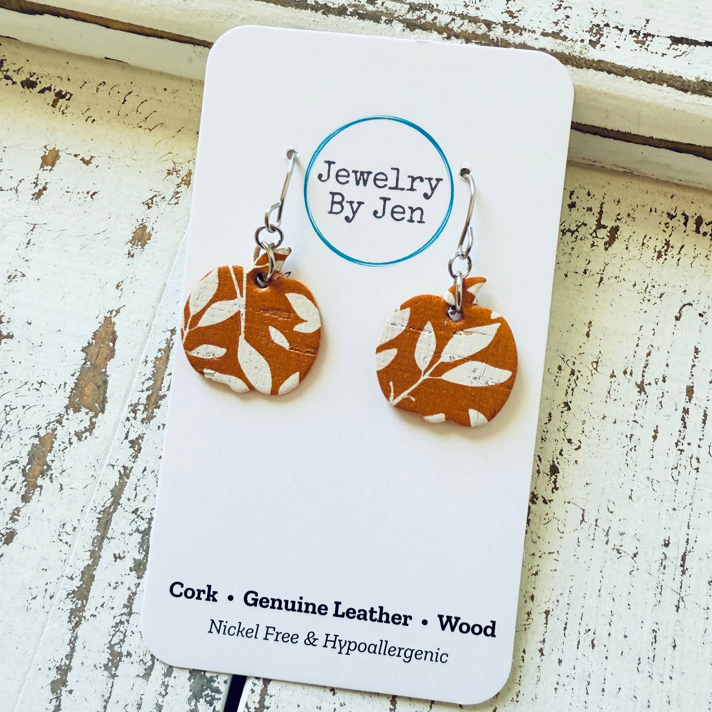 Mini Pumpkin Earrings: Orange Willow