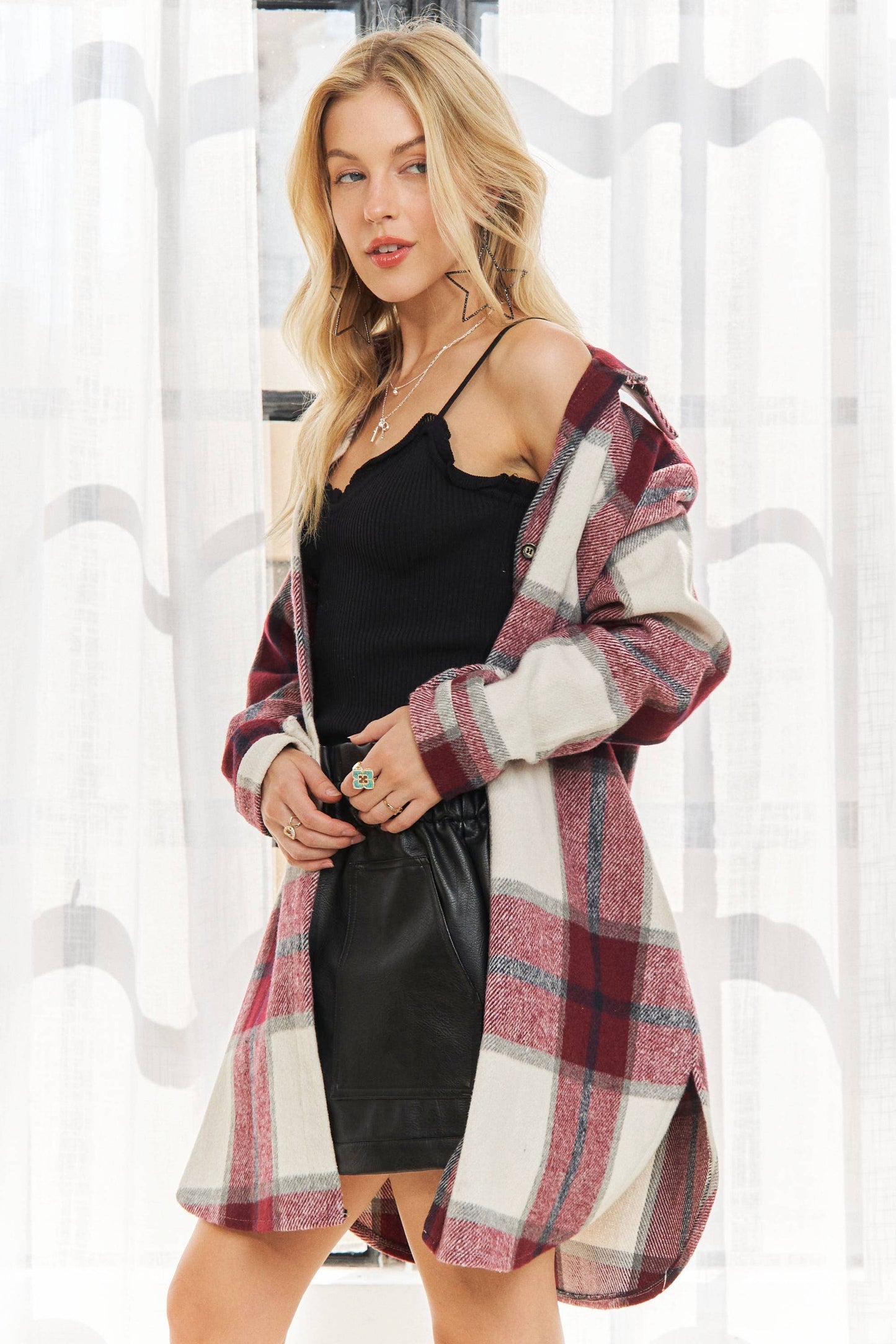 PLAID FLANNEL SHACKET