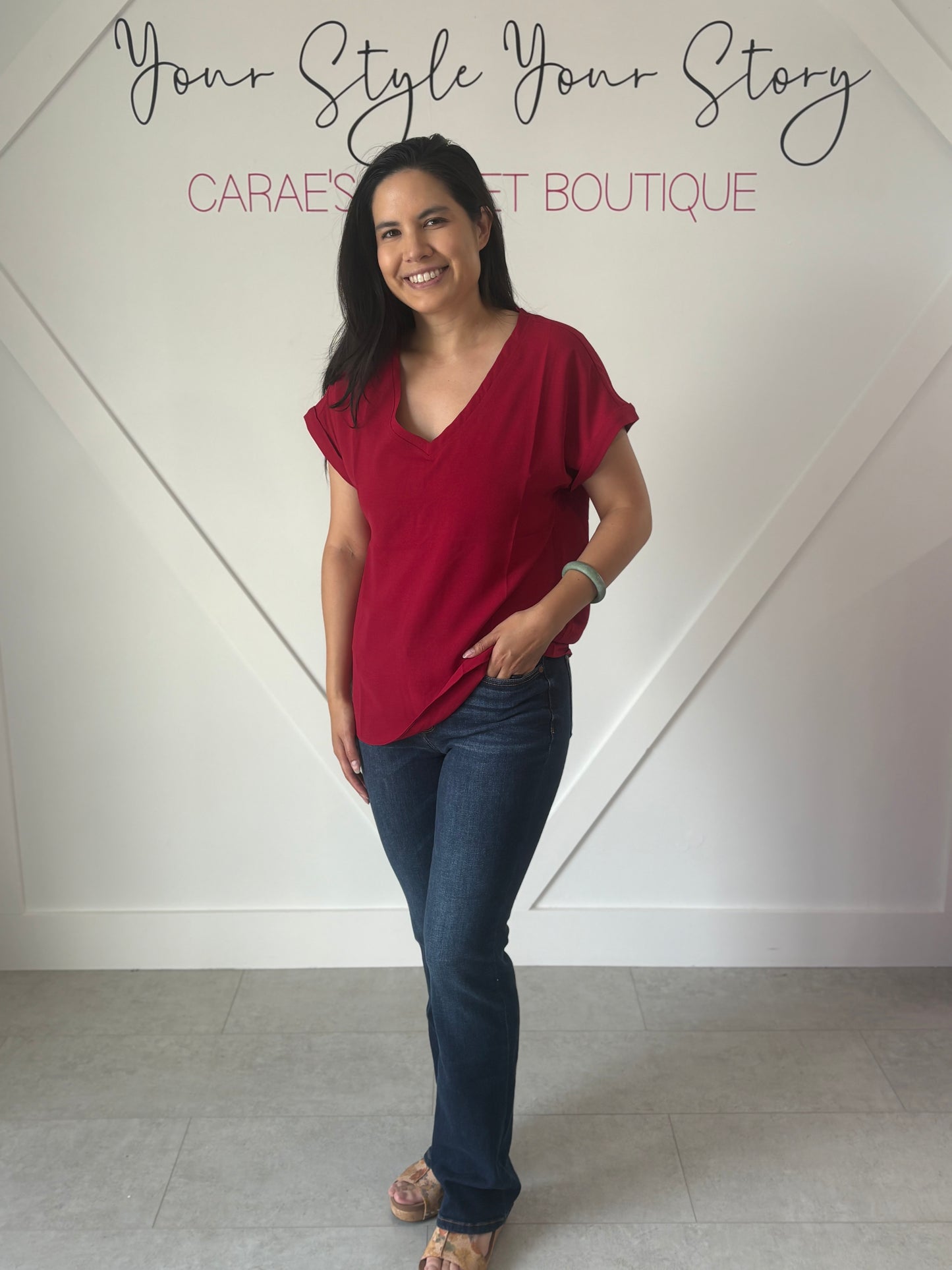 Fire Cap Sleeve Fall Top