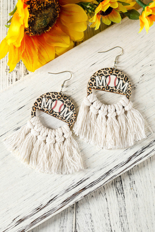 Mama Baseball or football Earrings