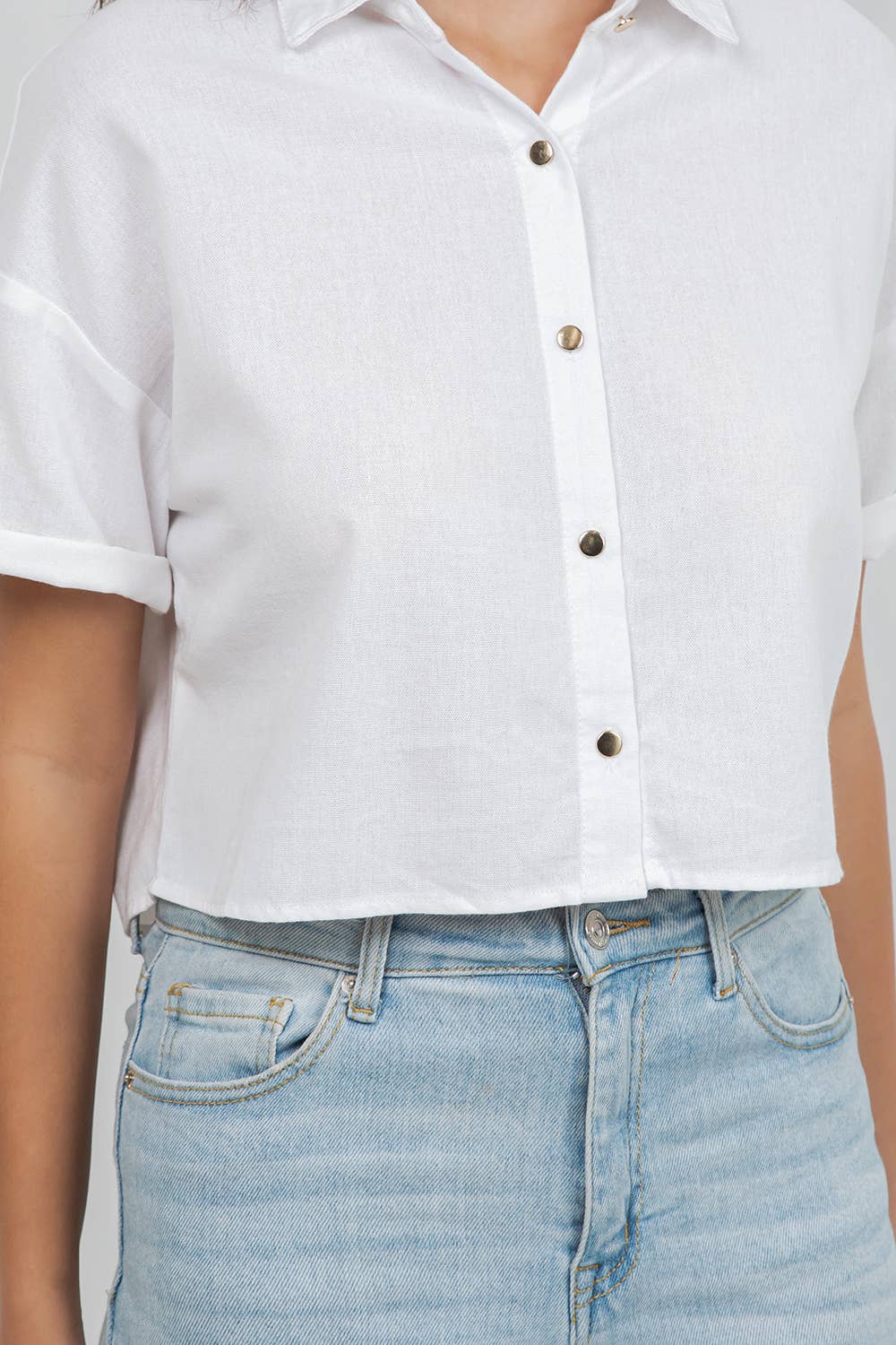Line Cropped Top