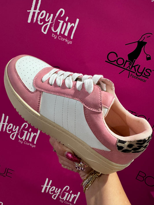SALE Corky's Pink Pregame Sneakers