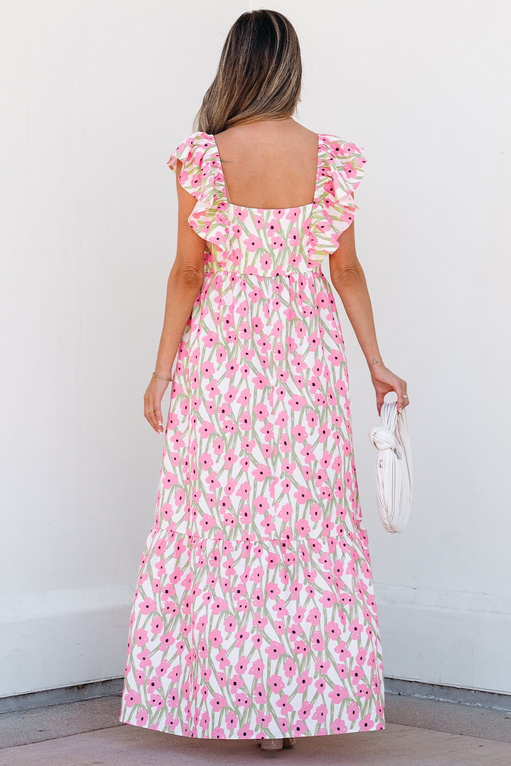 Floral Ruffled Maxi Dress