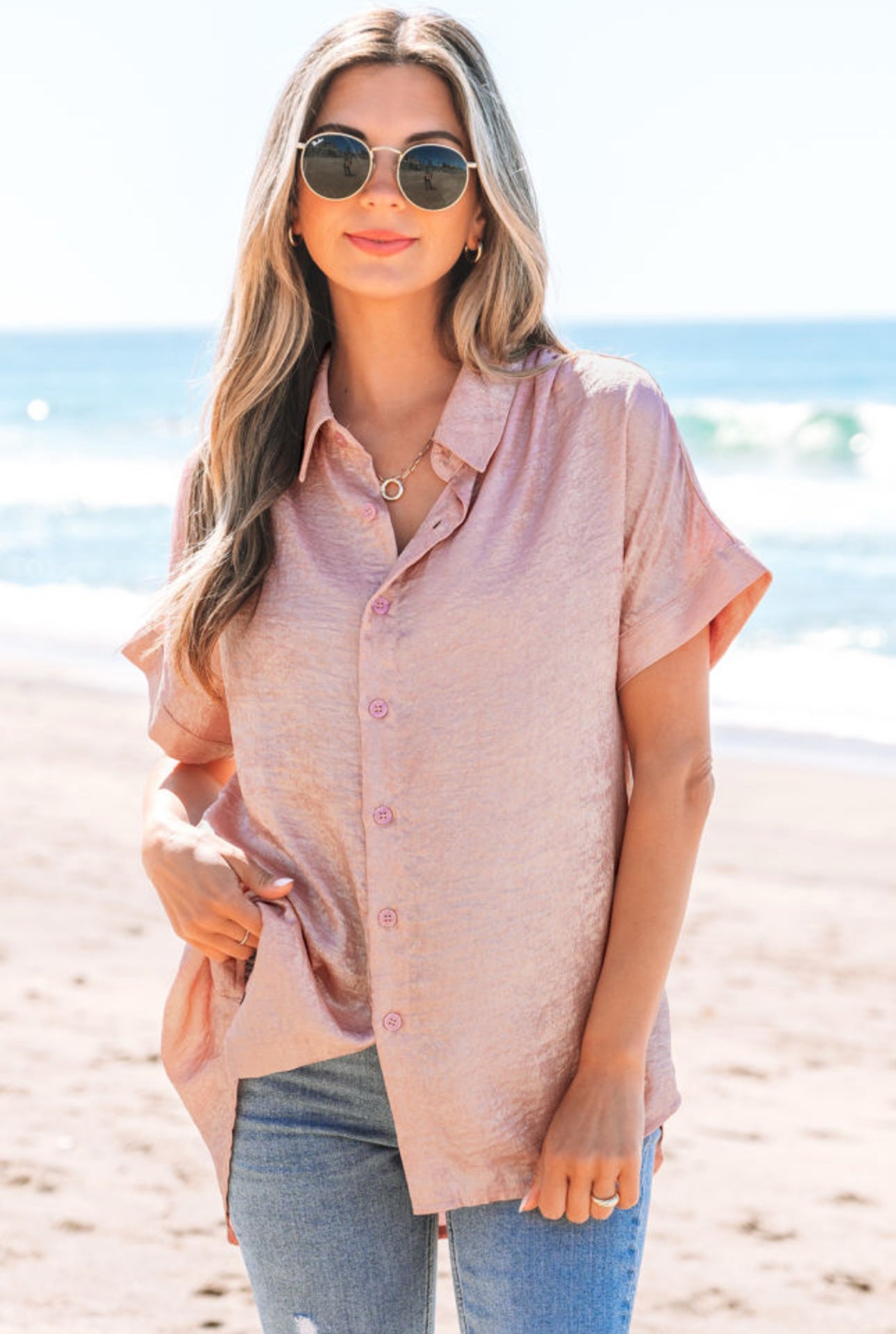 Metallic Sheen Carazy Top