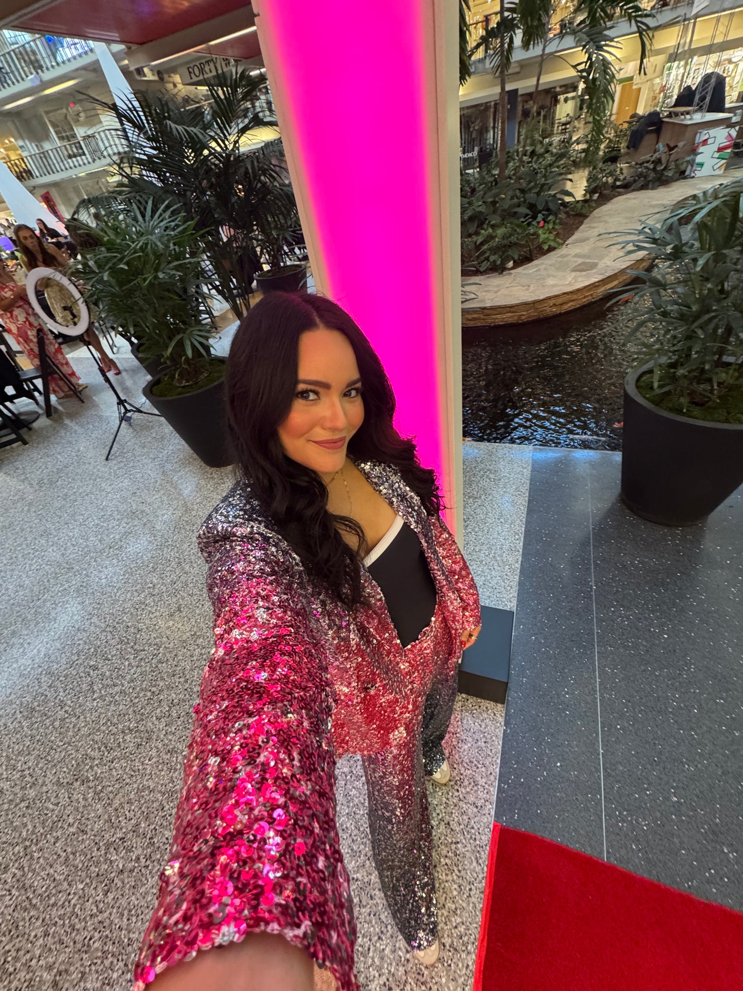 CaraZY Megan Sequin Ombré Suit