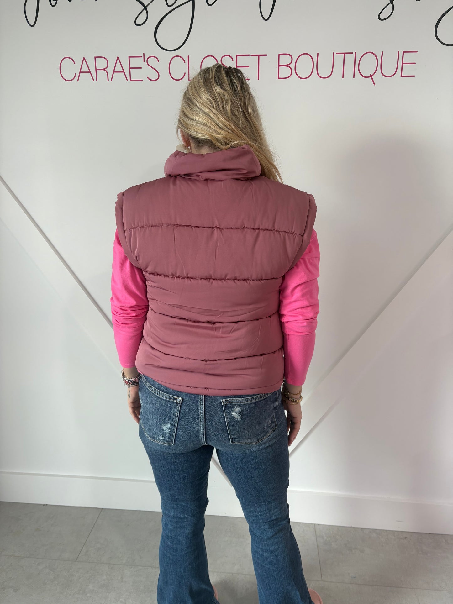 Blush Puffer Vest