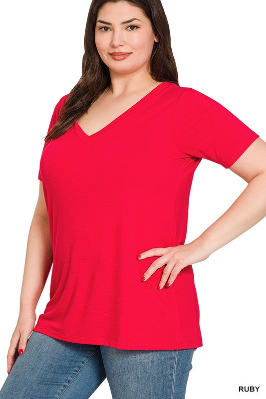 Zenana V Neck Tee