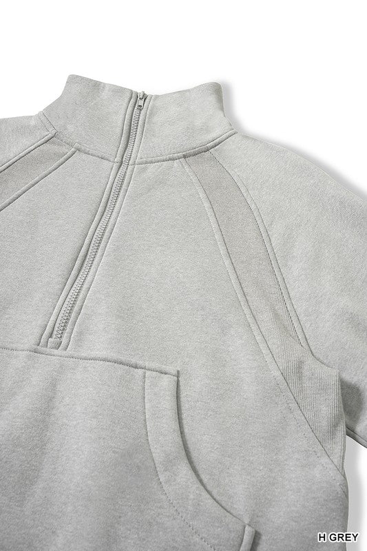 Zenana Half Zip Sweater