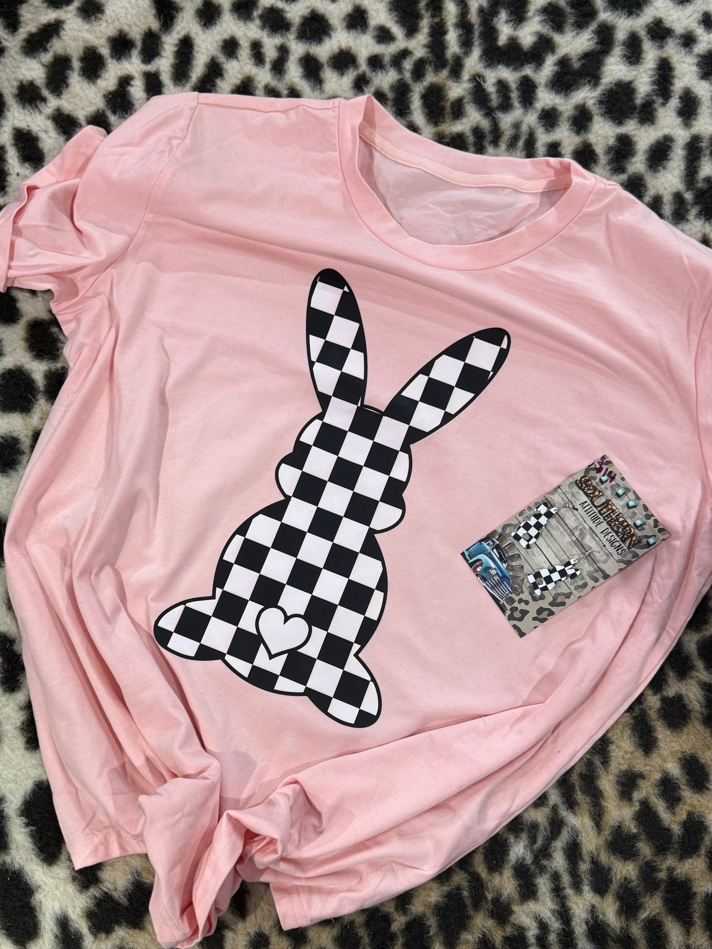 Race Track Easter Bunny Tee
