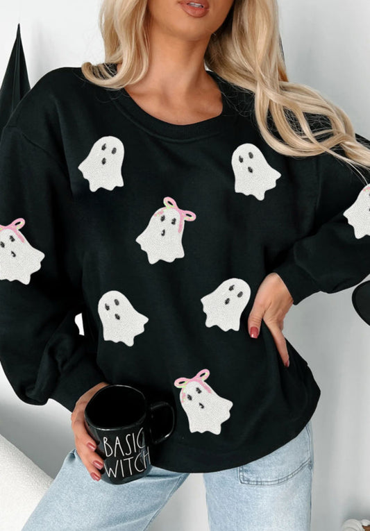 SALE Sequin Ghost Crew