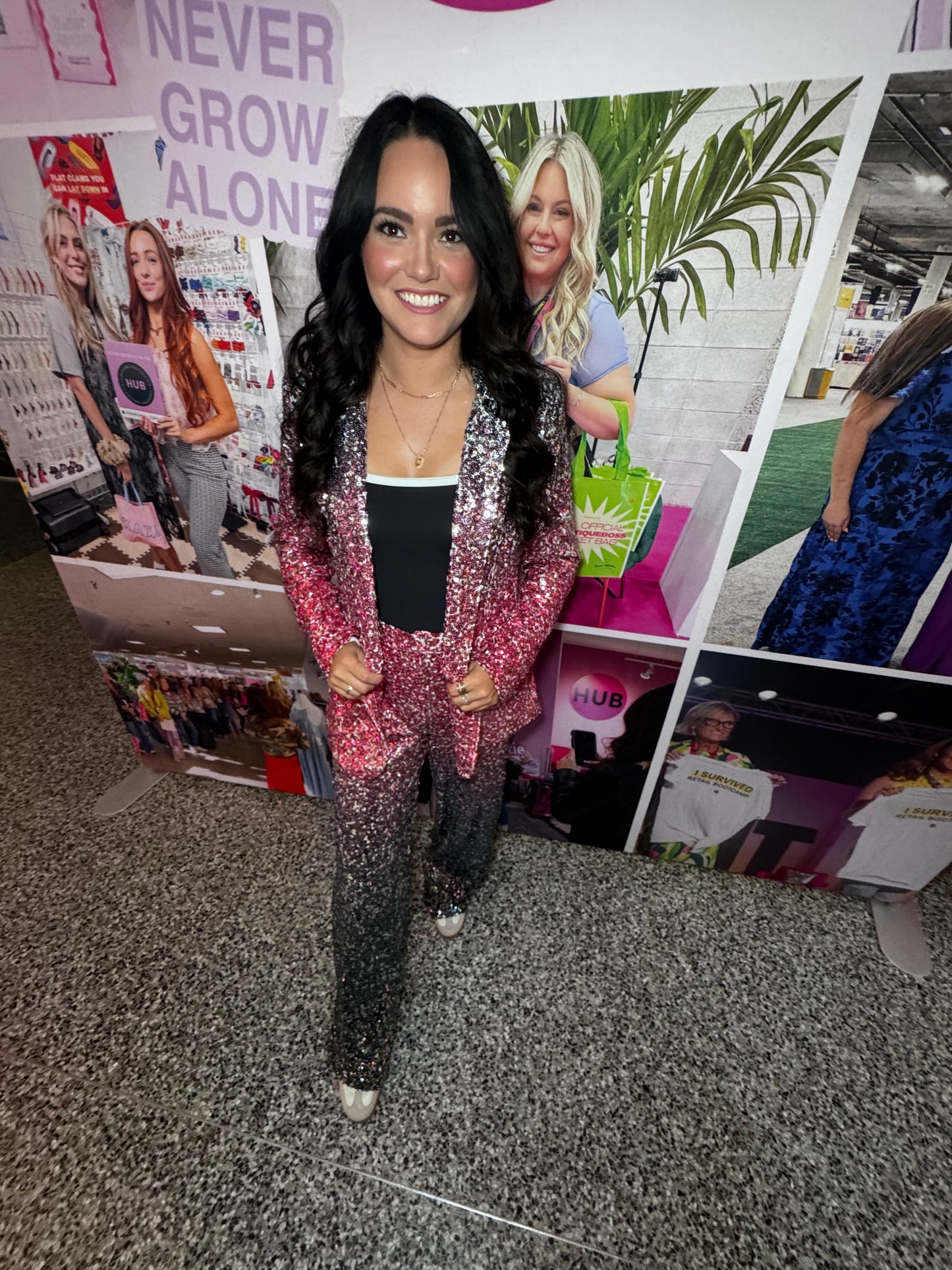 CaraZY Megan Sequin Ombré Suit