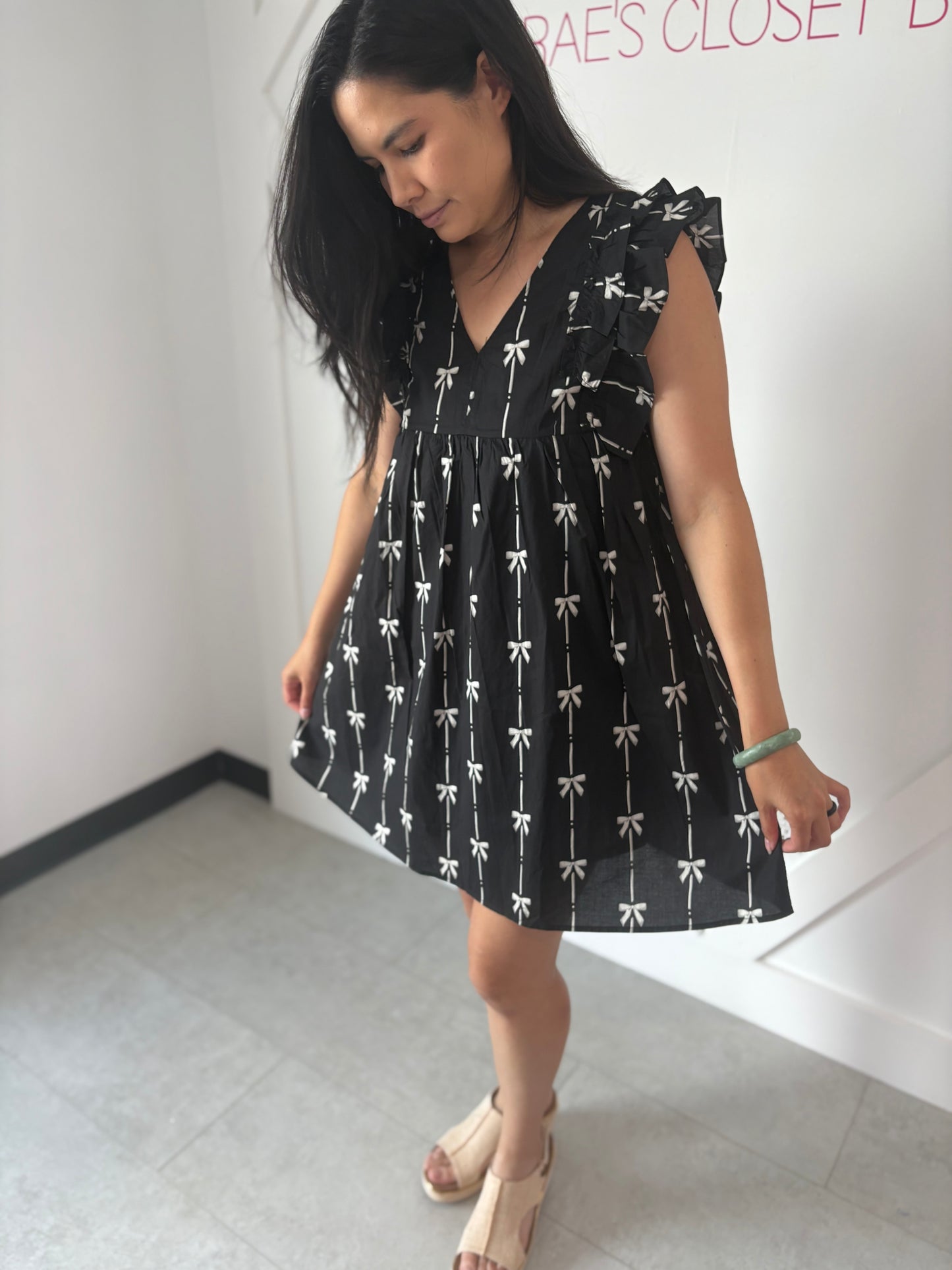 Cute Bow Pattern Dress