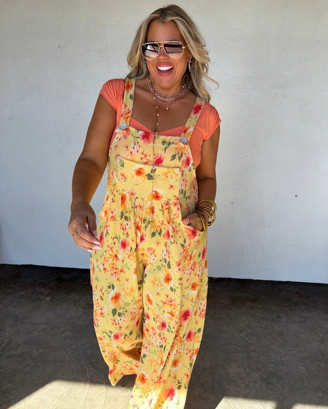 Blakeley Lightweight Floral Overalls
