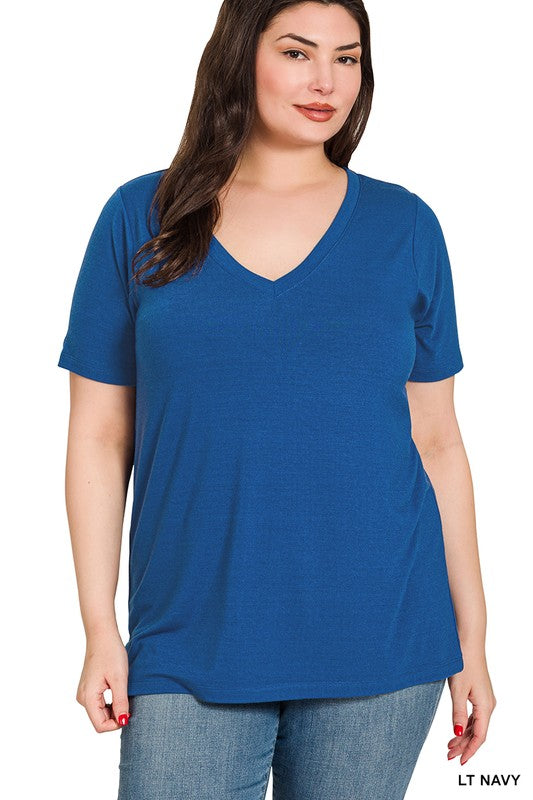Zenana V Neck Tee