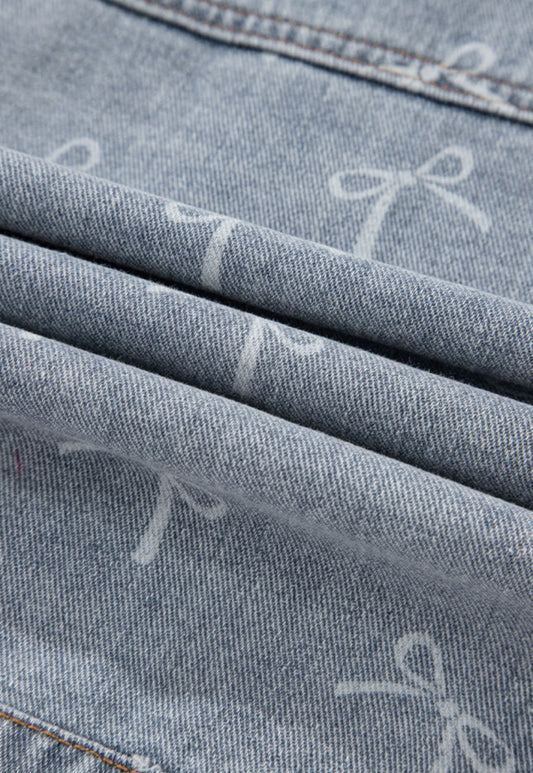 Bow Jean Jacket