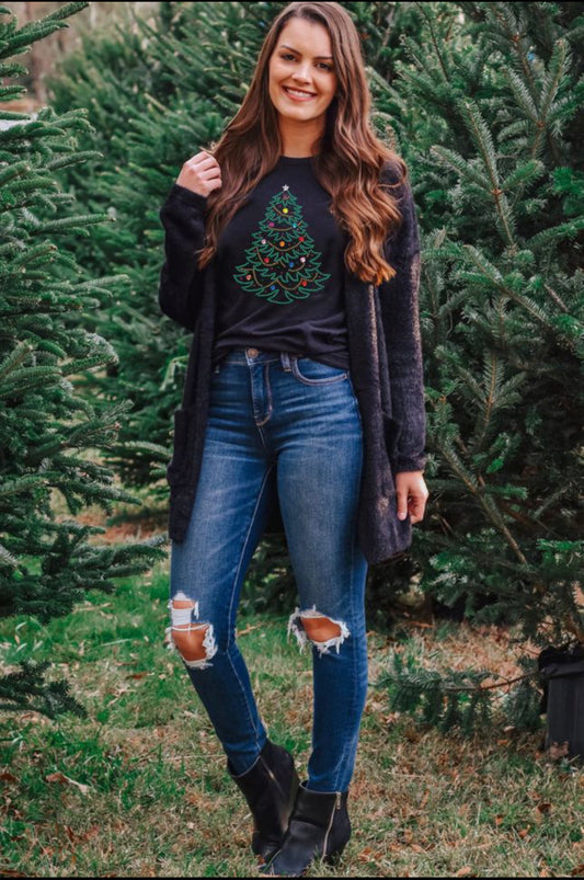 Christmas Rhinestone Tee