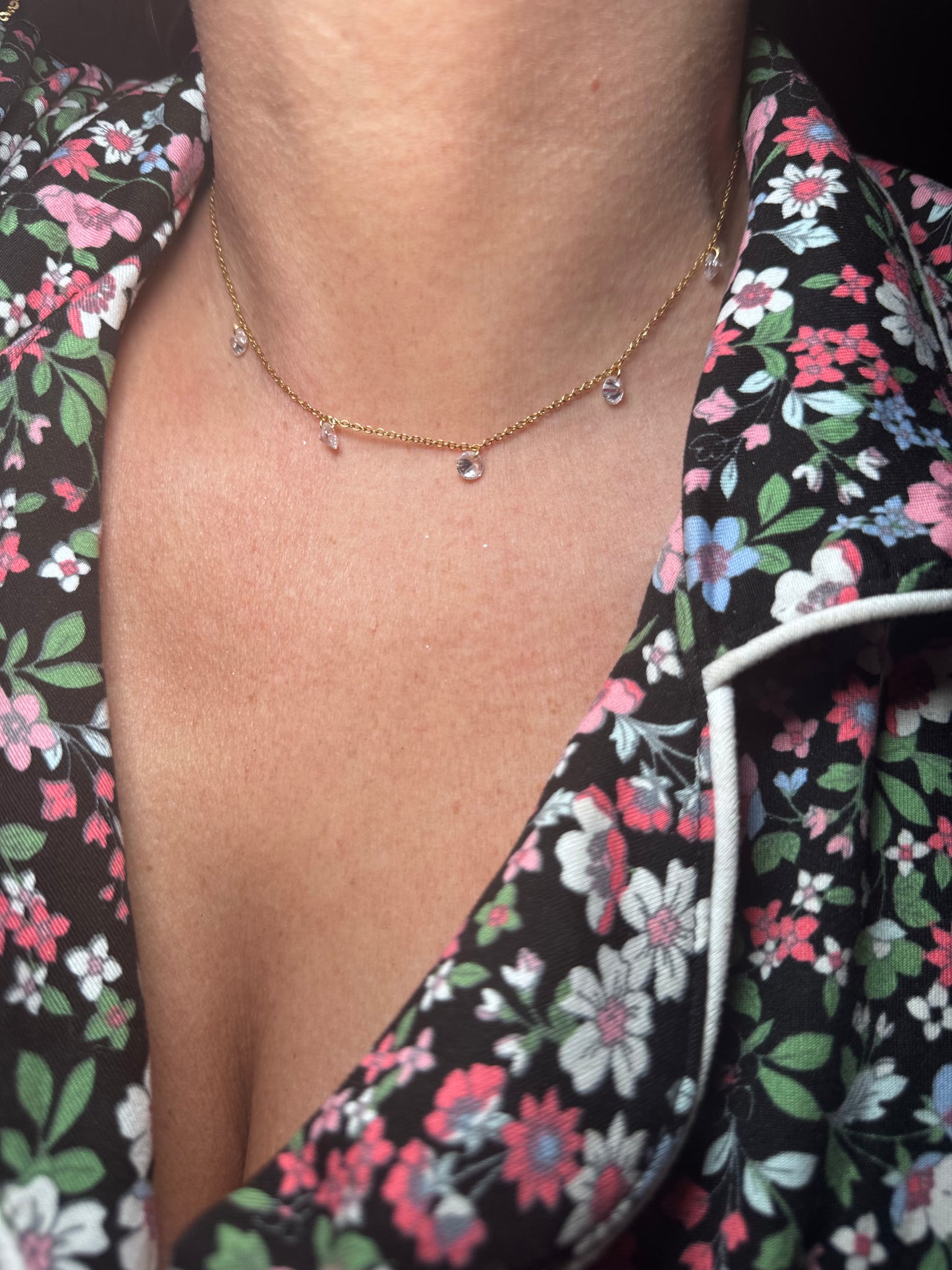 Crystal Delicate Summer 18K necklace