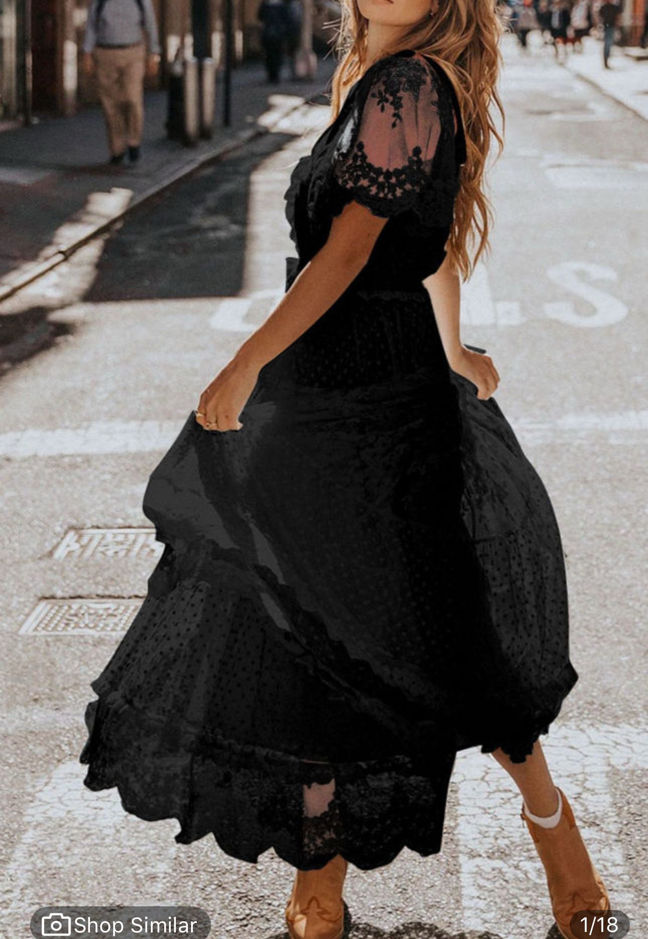 Black Elegant Lace Dress
