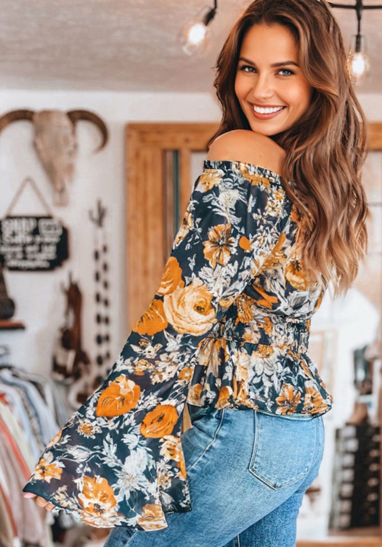 Floral Stevie Top