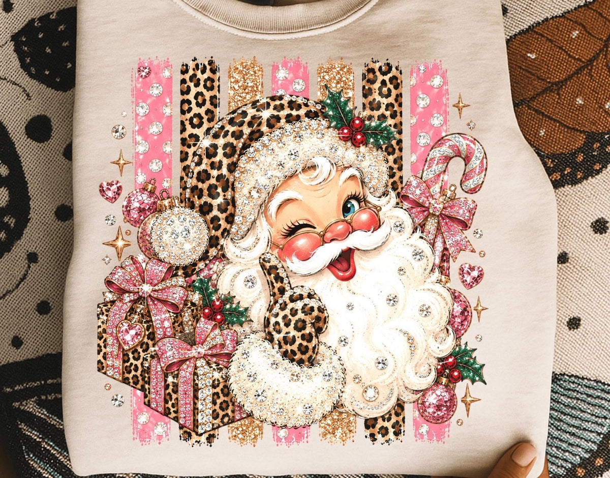 Santa N Bling Crew or Tee