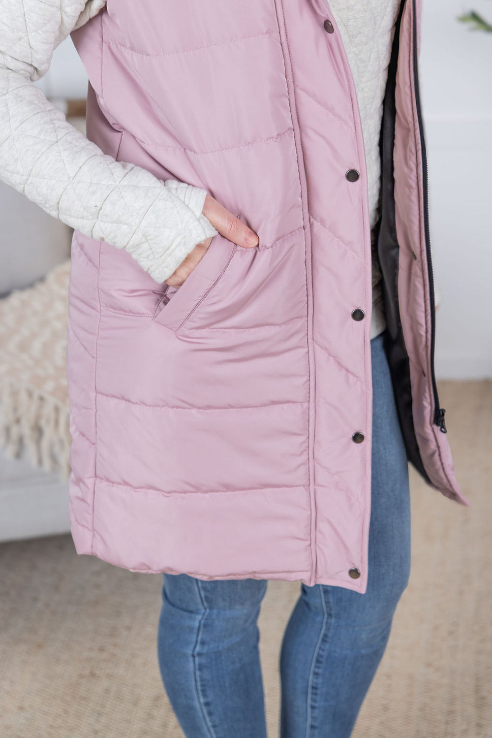 Michelle Mae Harlow Long Blush Vest