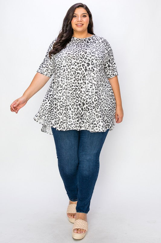 Leopard Print Tunic Tee