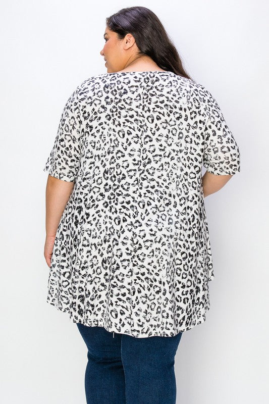 Leopard Print Tunic Tee