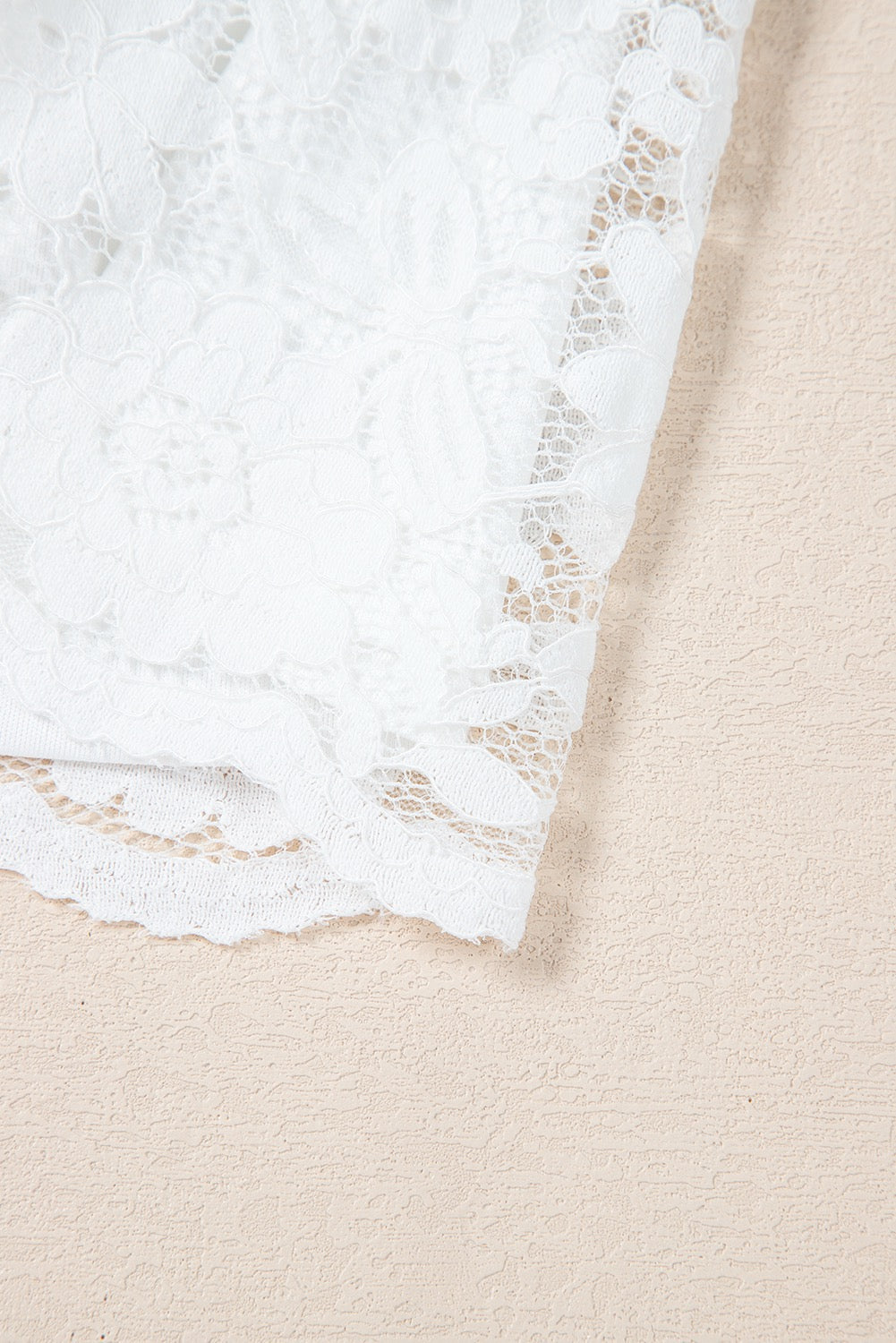 Floral Lace Peplum Top