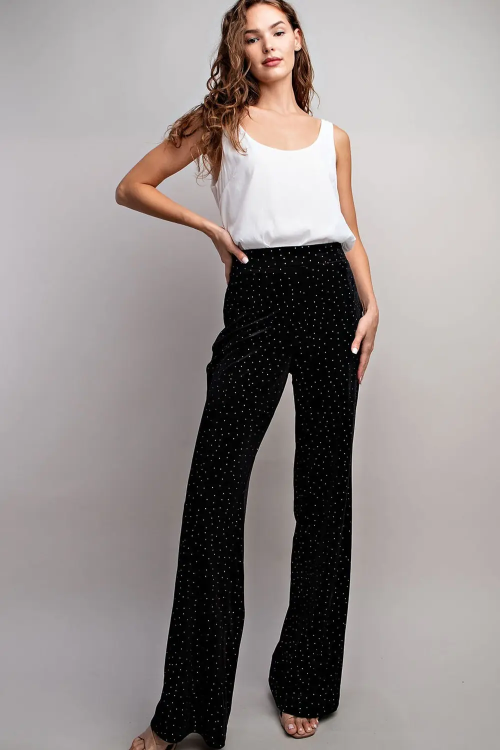 Rhinestone Holiday Pants ee:some