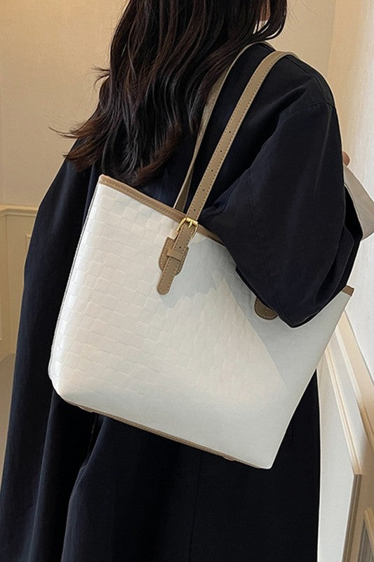 Vegan Leather City Tote