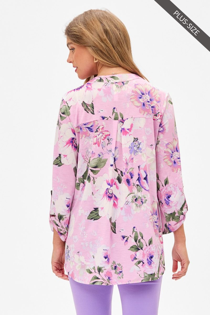 3/4 Sleeve Printed LIZZY Top