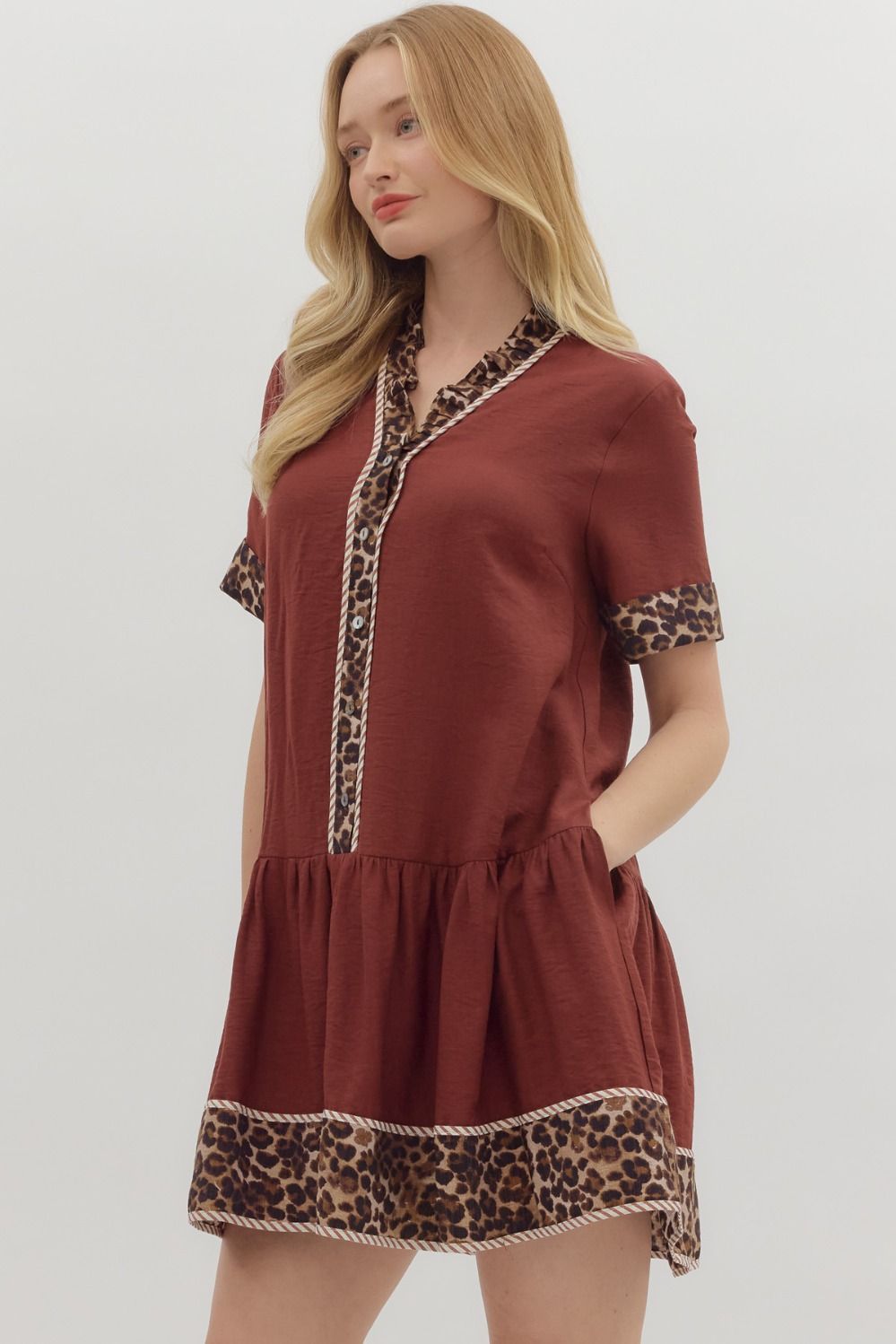 Fall Dress With Cheetah