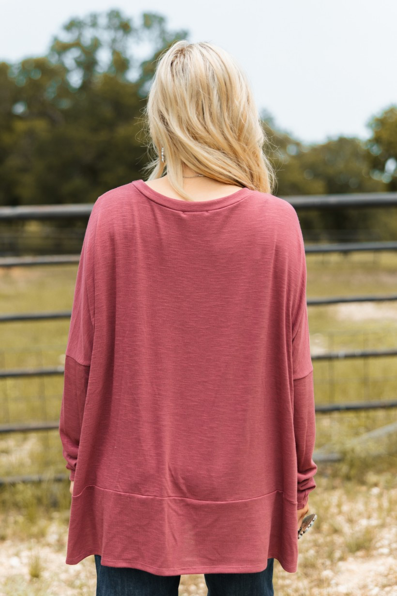 Andrée Oversized Fall Layering Top