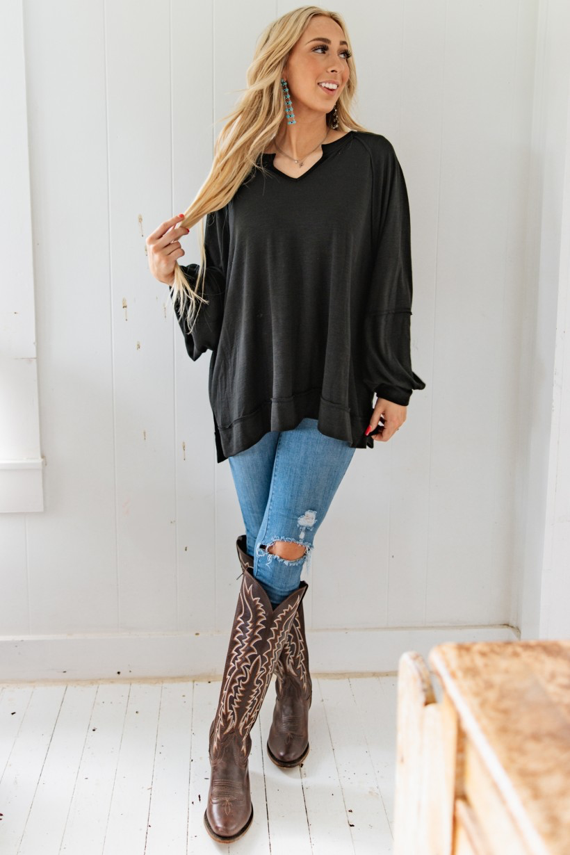 Andrée Oversized Fall Layering Top
