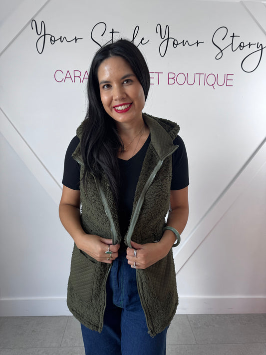 SALE Green super soft vest