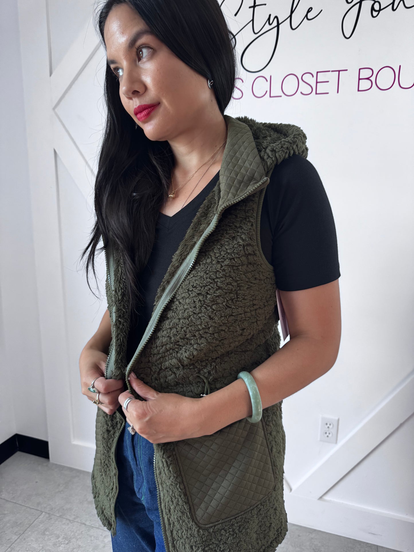 Green super soft vest