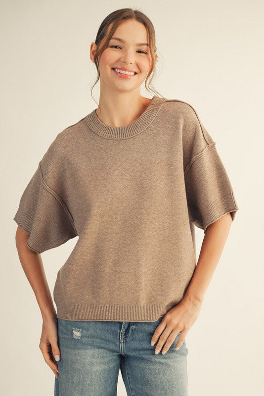 Jodifl Raw Edge Fall Top
