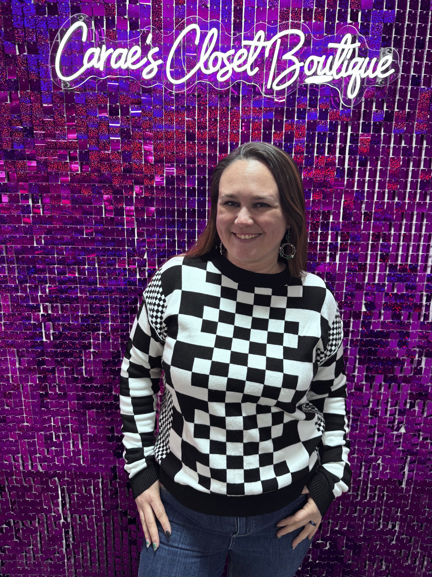 Checkered Sweater
