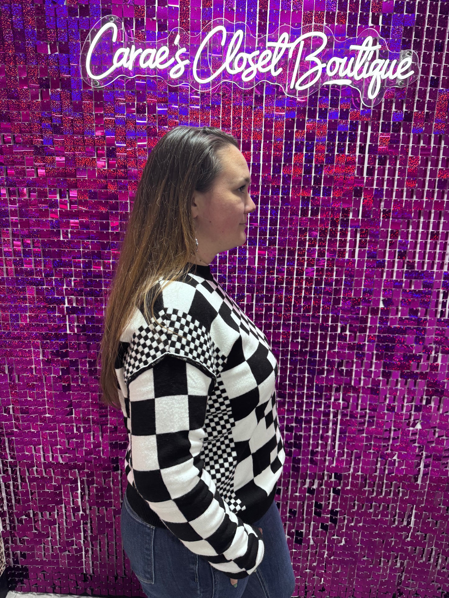 Checkered Sweater