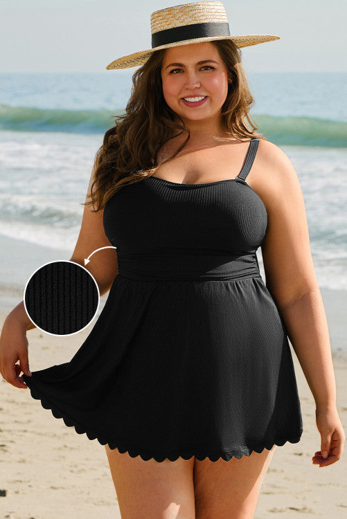 Curvy bathing suit