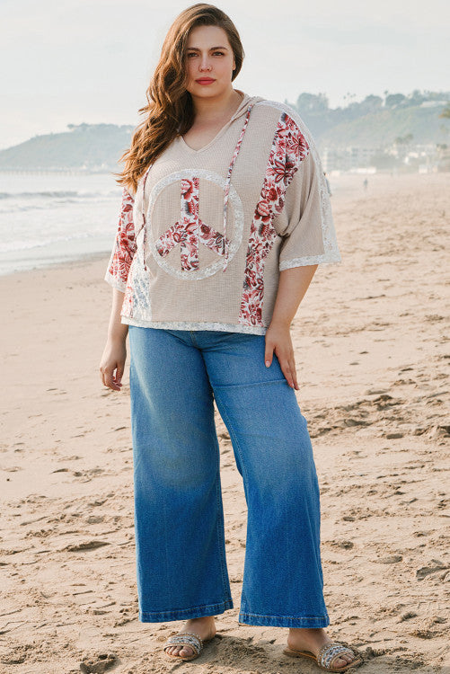 Peace Curvy Top