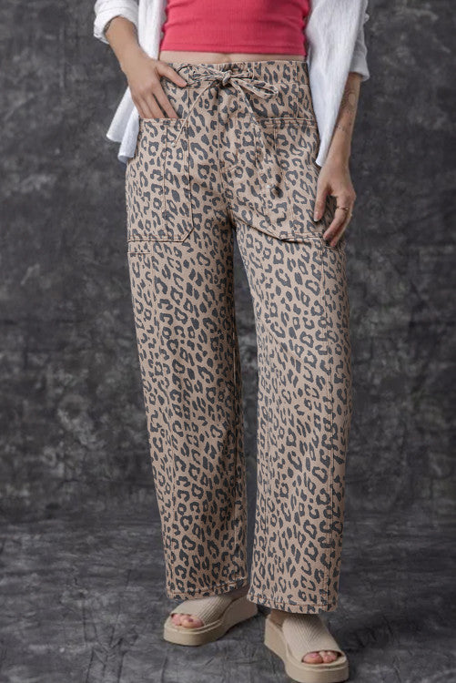 Barrel Leopard Pants