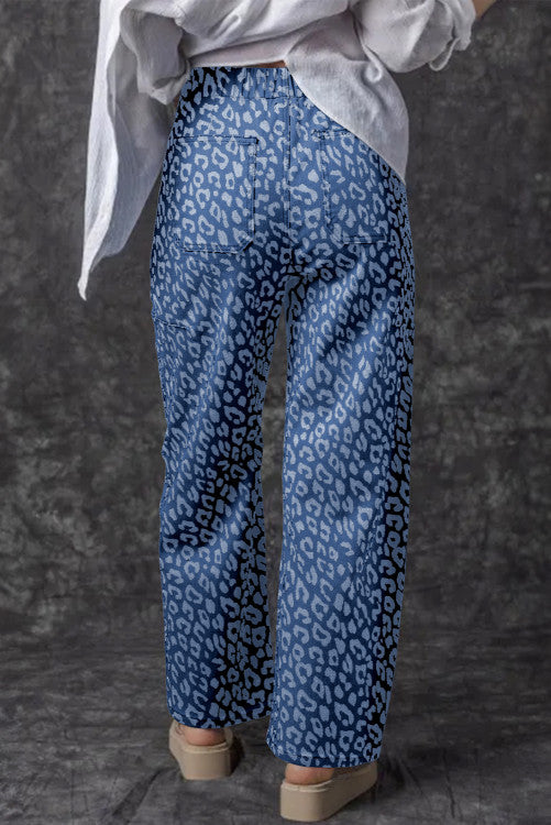 Leopard Relaxed Fit Jeans