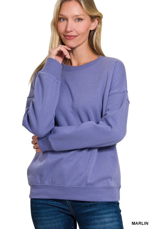 Marlin Zenana Sweater Drop Shoulder