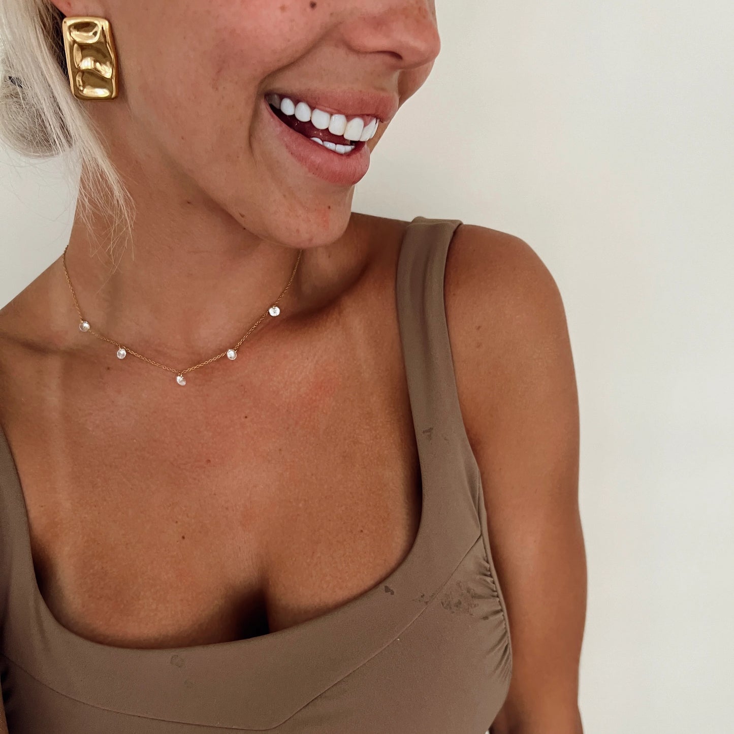 Crystal Delicate Summer 18K necklace