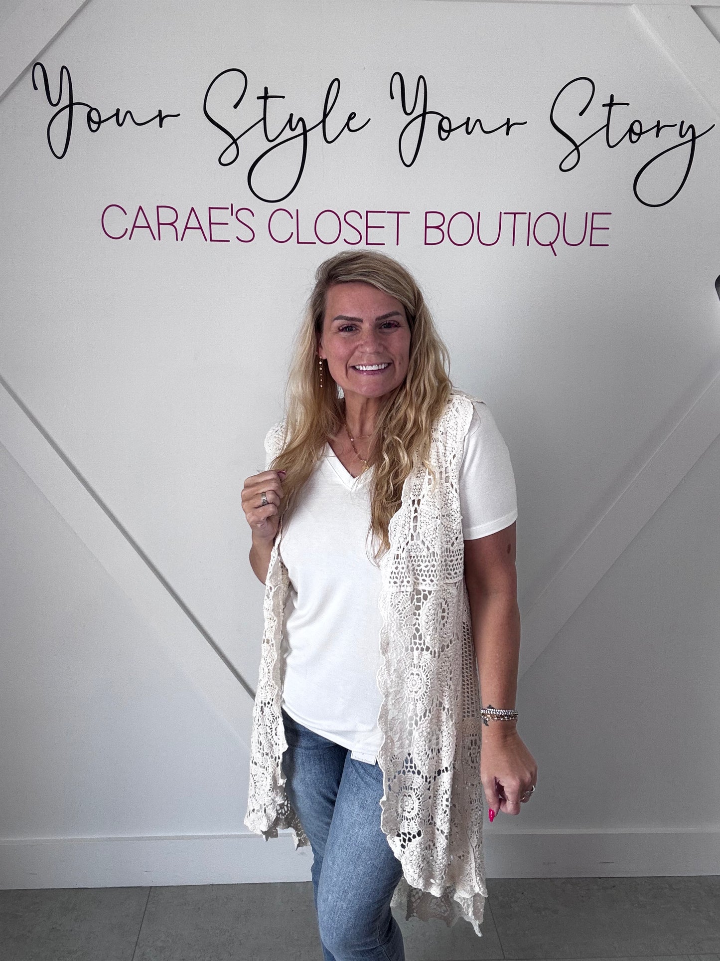 Origami Crochet Boho Vest